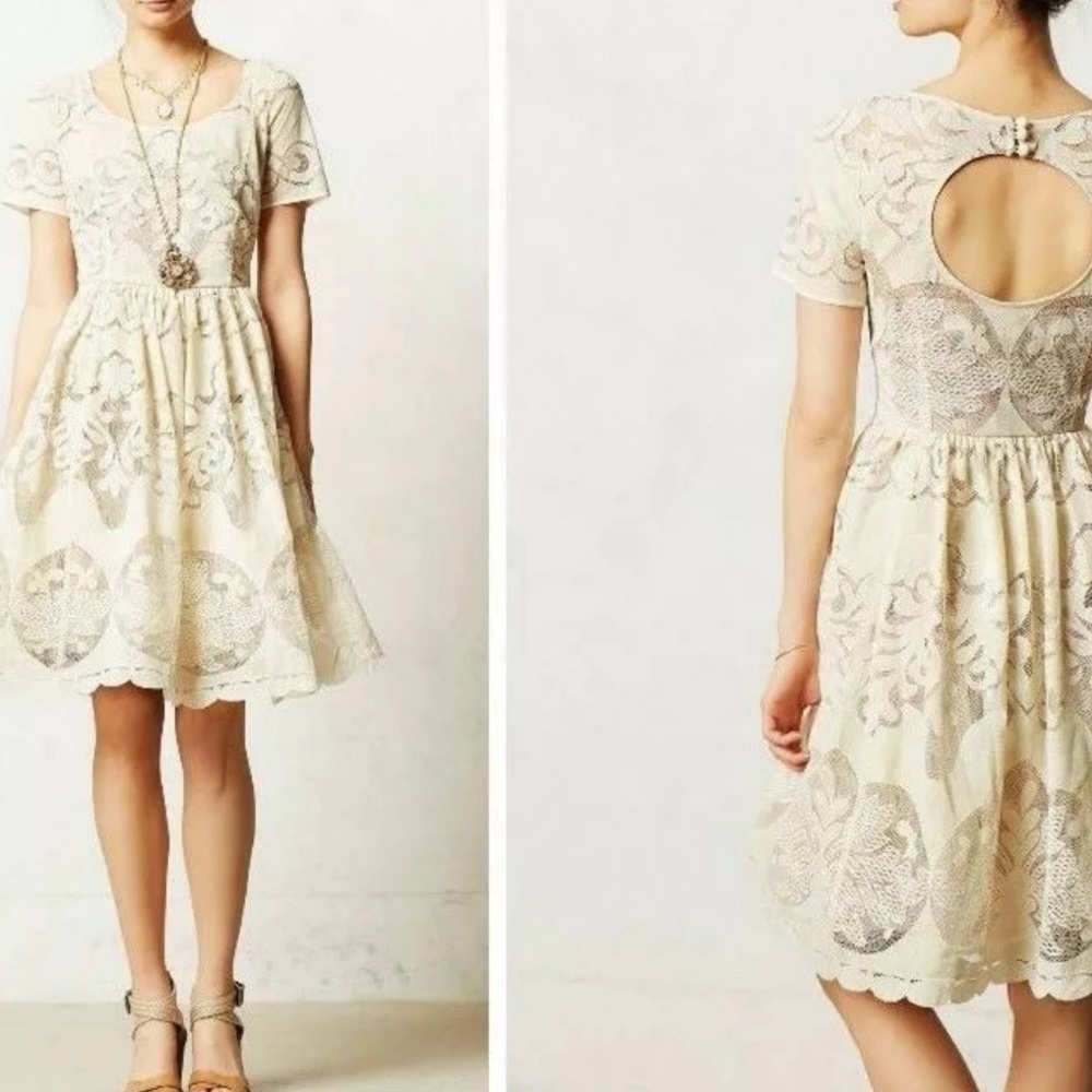 Ivory Stella Lace Dress - Plenty by Tracy Reese / Anthropologie